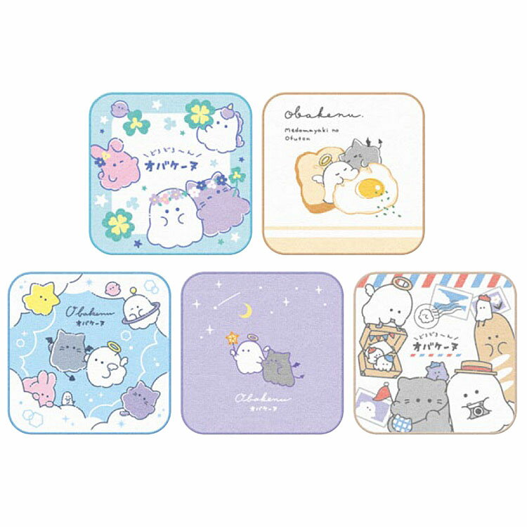 オバケーヌ 5枚組ミニタオル 新学期 バッグ・雑貨コレクション 336266