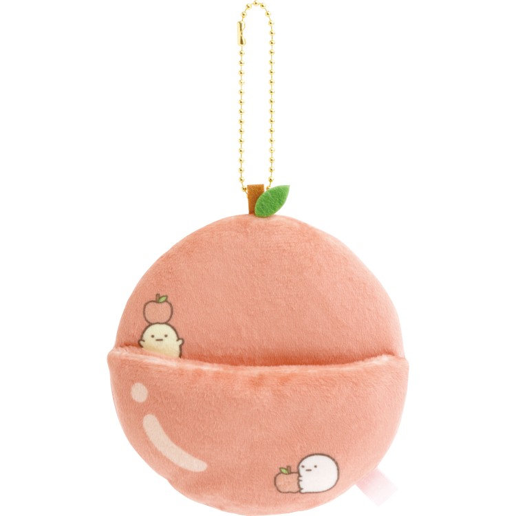 すみっコぐらし てのりぬいぐるみ りんご すみっコぐらしコレクション フルーツパーラー フルーツ おふとん てのりぬいぐるみ入れ キーホルダー レッド