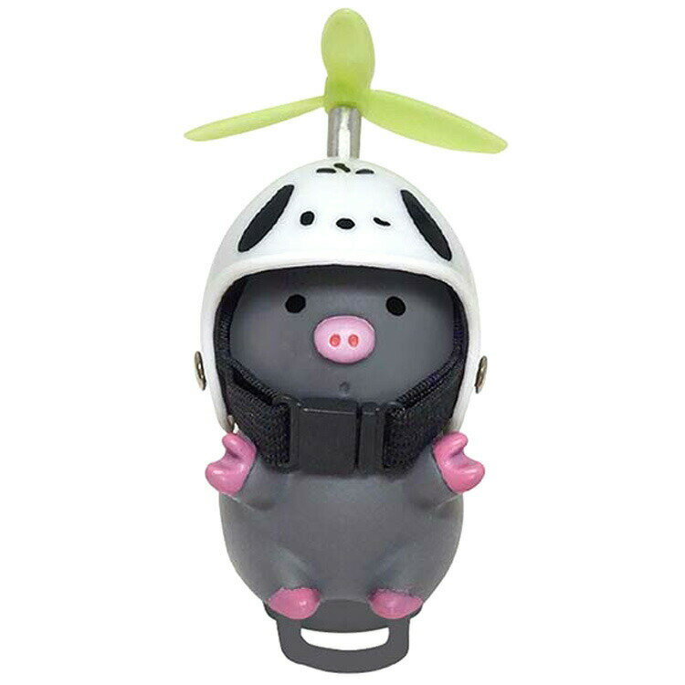 ポチャッコ サイクリングマスコット 自転車 ブタ プロペラ ヘルメット 612160