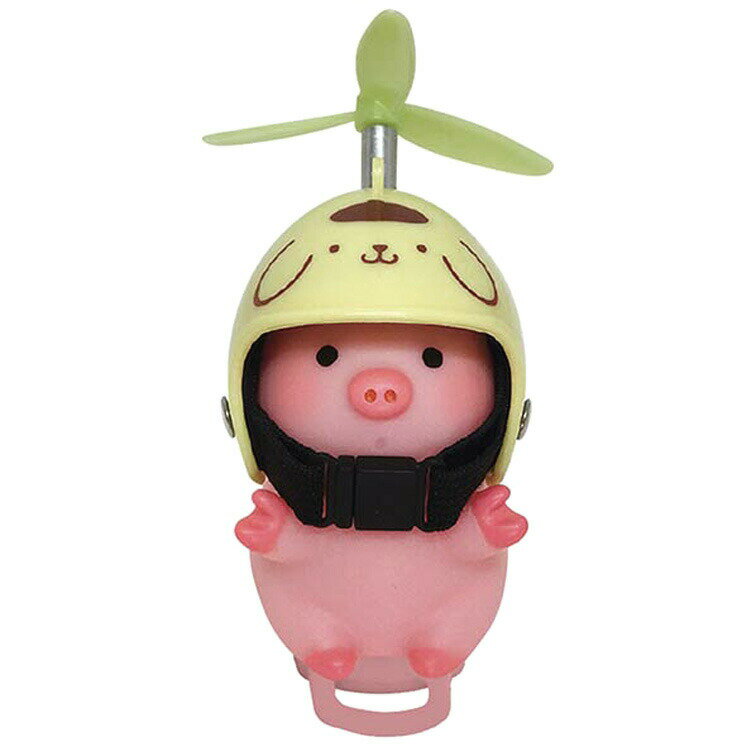 ポムポムプリン サイクリングマスコット 自転車 ブタ プロペラ ヘルメット 612146