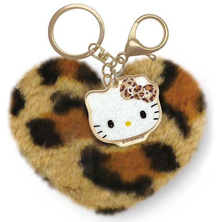 ハローキティ ハート型ファーキーホルダー 612344