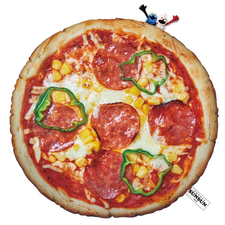 パペットスンスン ピザクッションポーチ