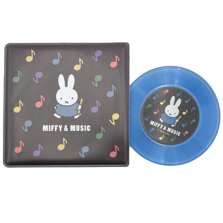 ミッフィー グッズ レコード型ミラー ブルー MIFFY&MUSIC 203732