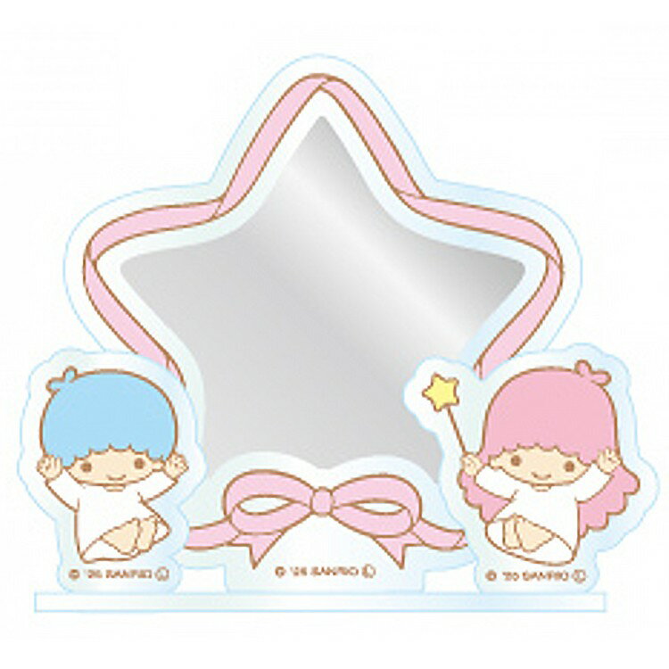 リトルツインスターズ 8203-494 アクリルスタンドミラー リボン LittleTwinStars キキララ サンリオ