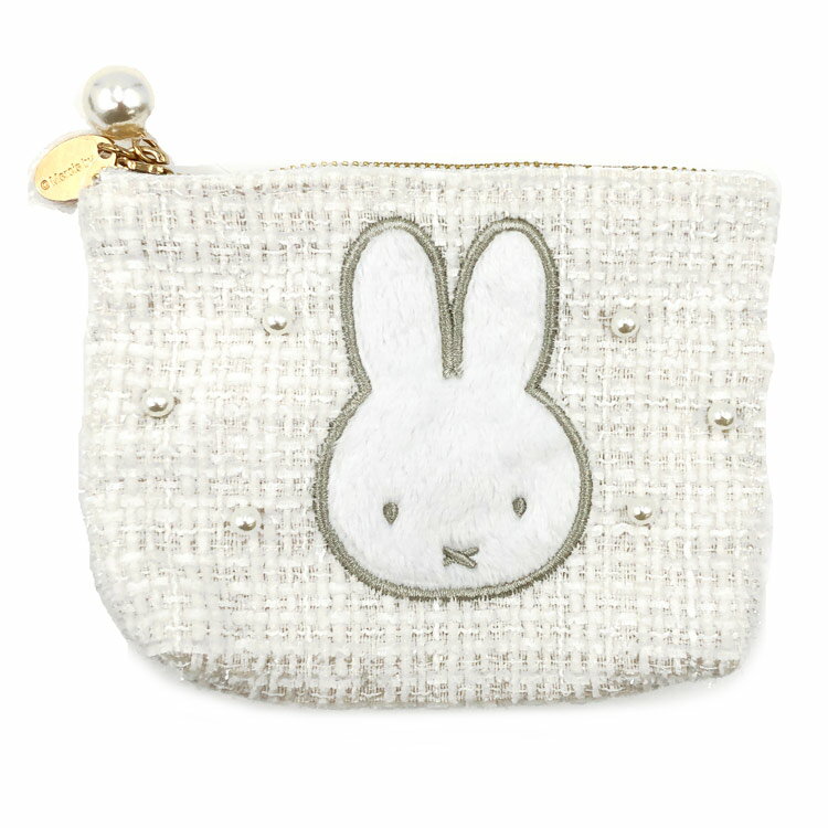 ミッフィー グッズ ツイードティッシュケース WHITE TWEED & PEARL 569179