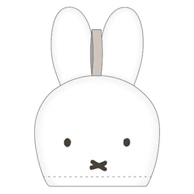 ミッフィー グッズ マスコットタオル 白 ループタオル 054634