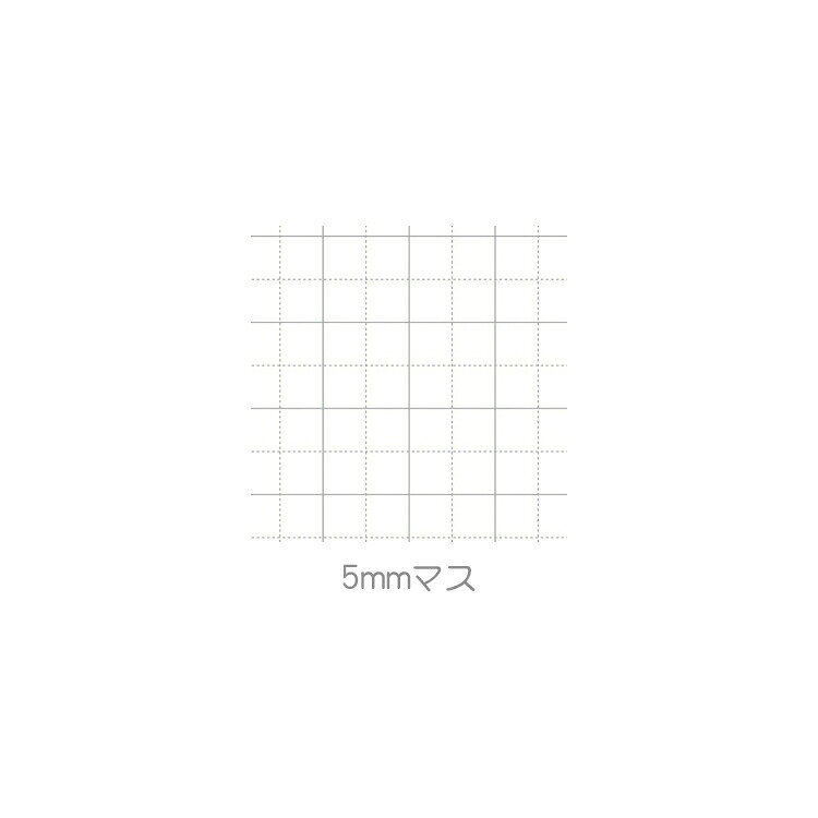 リボン クリア方眼ノート 5mm 001279