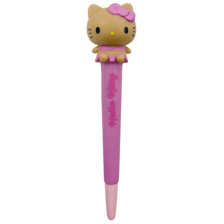 樂天商城 - ハローキティ ぷるぷるマスコットゲルペン 黒インク ピンク 水着 ギャルキティ 437360