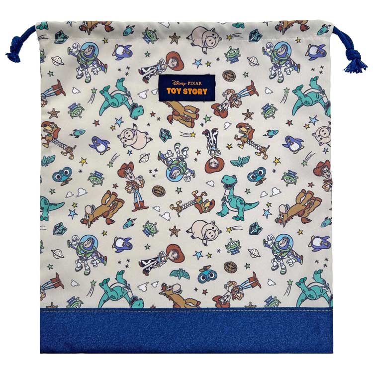トイストーリー 巾着 大 ベージュ 入園入学 202878