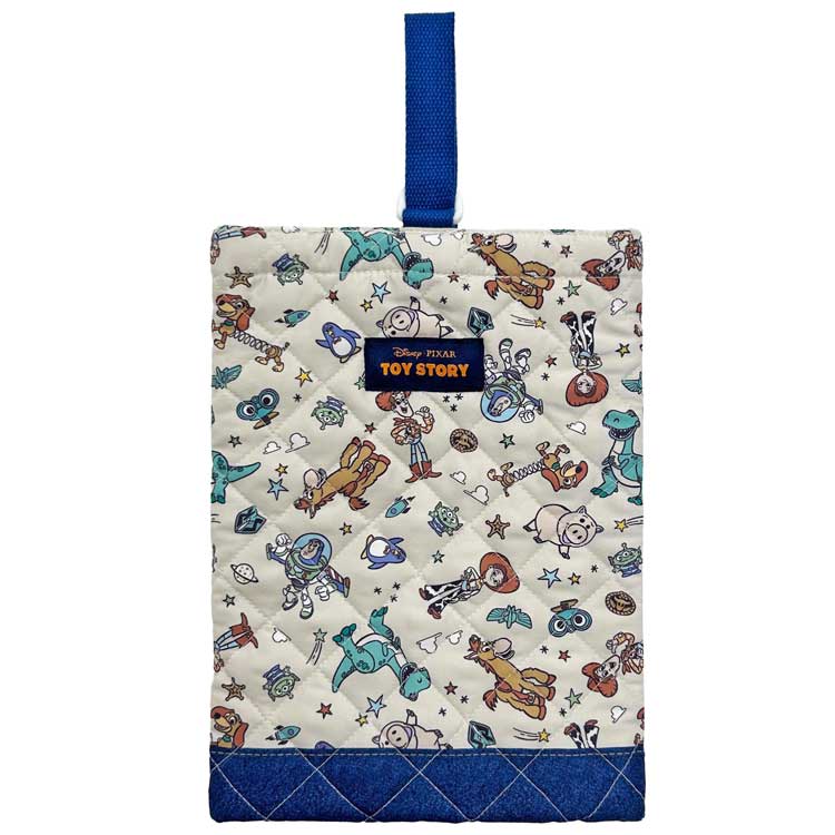 トイストーリー キルトシューズバッグ ベージュ 入園入学 202892