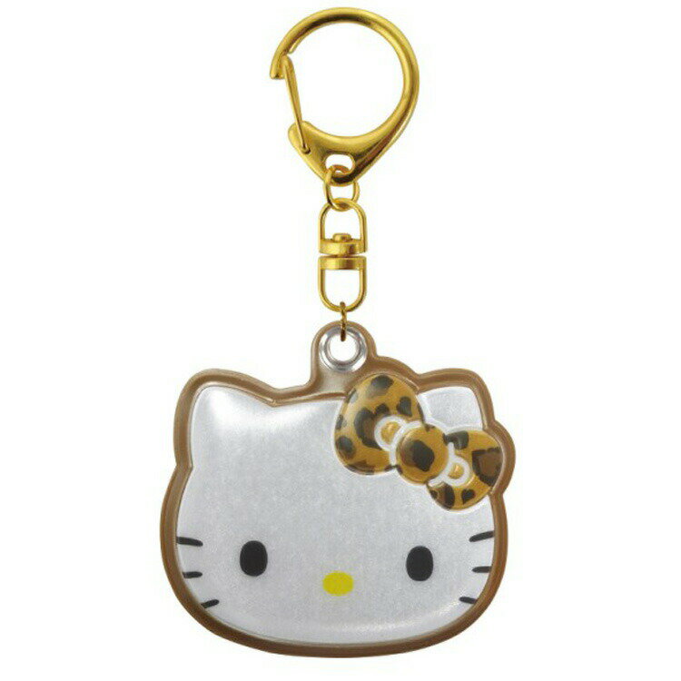 Rakuten - ハローキティ リフレクターキーホルダー ヒョウ柄 ネームタグ 621278