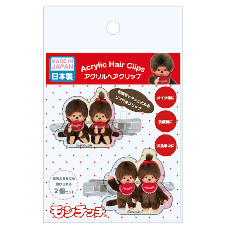 商品仕様【本体サイズ】アクリル：約40×40mm　　　　　ヘアクリップ：約7×55mm【パッケージサイズ】約H135×W100×D20mm【重量】約17g【素材】アクリル・ステンレス【生産国】日本特記事項※画像はあくまでも商品イメージになります。実際の商品と色や仕様が異なる場合がありますので、予め御了承ください。 ※メーカー希望小売価格はメーカーカタログに基づいて掲載しています。
