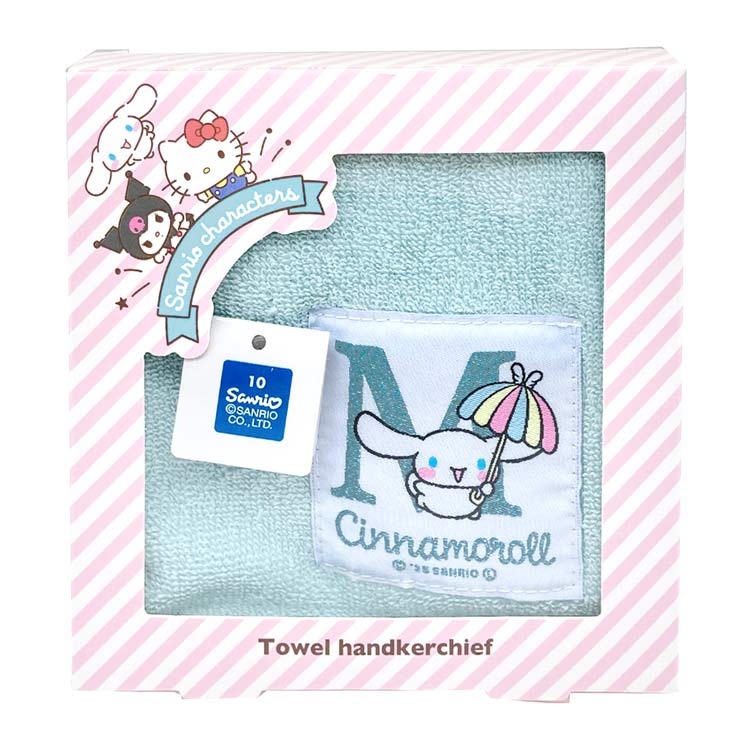 Hand Towel, Handkerchief - シナモロール タオルハンカチ M イニシャル 903684
