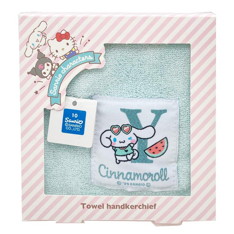 Hand Towel, Handkerchief - シナモロール タオルハンカチ Y イニシャル 903707