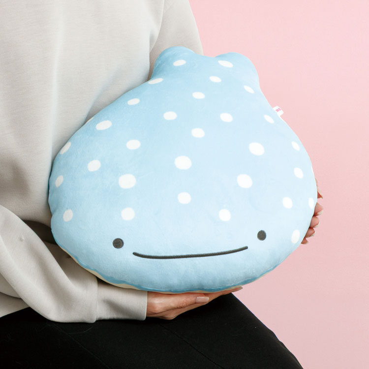 じんべえさん スーパーもーちもちクッション じんべえさんとどーなつ島 ぬいぐるみクッション [3]