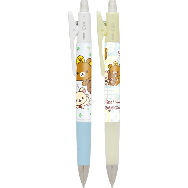 樂天商城 - 2種セット リラックマ オプトシャープペン0.5mm チャイロイコグマのくまきゅんDays シャーペン 2本セット Opt.