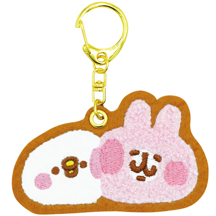 カナヘイ 相良刺繍フェルトキーホルダー ピスケ&うさぎ カナヘイの小動物 ピスケ&...