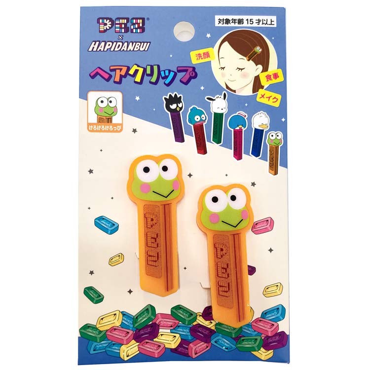 PEZ×はぴだんぶい ヘアクリップ けろけろけろっぴ 745533
