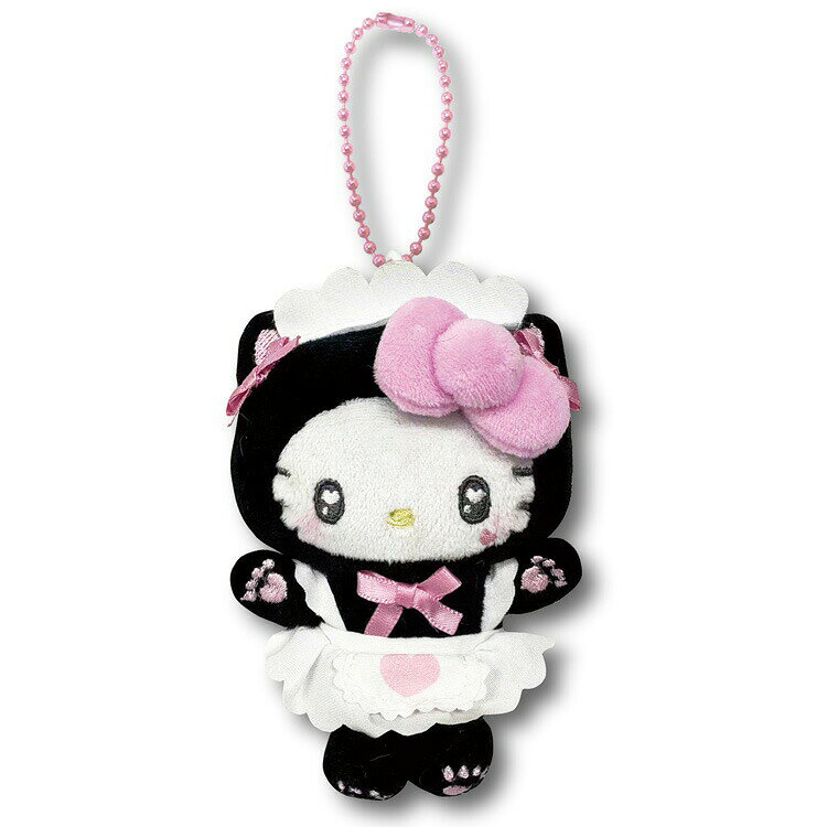 Rakuten - ハローキティ ミニマスコット ブラック ねこねこメイド 168875