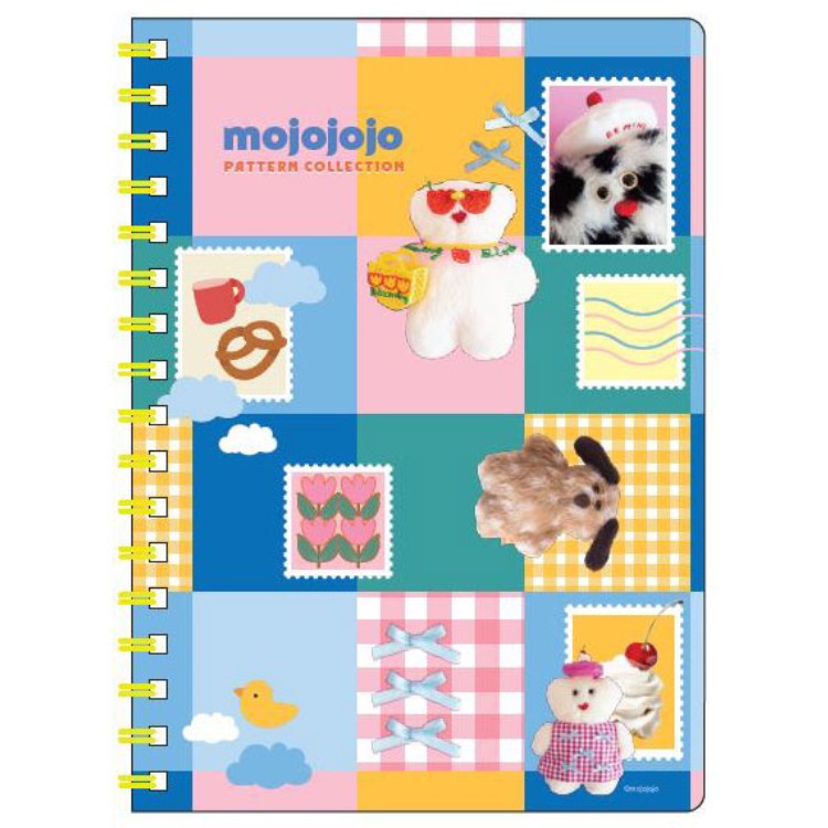 mojojojo モジョジョジョ IP630424 B6リングノート Blue×Pink