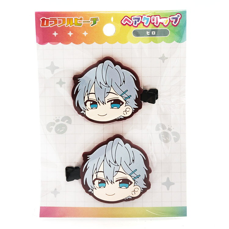 カラフルピーチ ヘアクリップ ヒロ からぴちピクニック