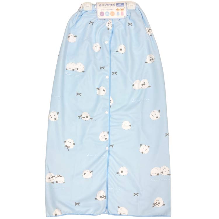 ほわもこ 100cmラップタオル 女の子 キッズ シマエナガ 375470