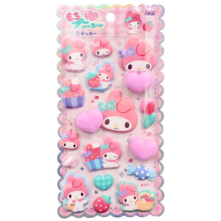 マイメロディ もちプニューステッカー 408208 My Melody サンリオ anicharaya-10312925 ファンシーモンスター パッケージ画像