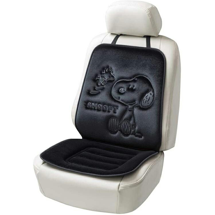 スヌーピー クッション プレス ダブル ブラック カー用品 117101