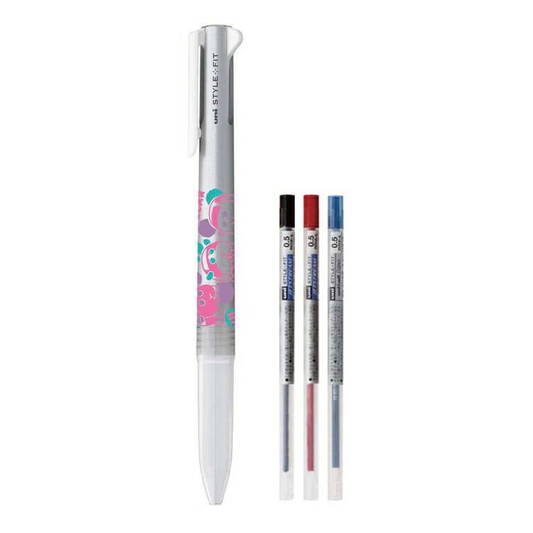 PUI PUI モルカー グッズ スタイルフィット 3色ホルダー 2.シルバー 3色ボールペン