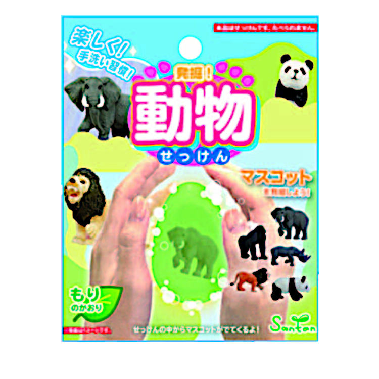 商品説明 〔発掘!動物〕 手を洗ってせっけんの中のマスコットを発掘する楽しい石鹸シリーズ♪手洗い習慣！どの動物が届くかはお楽しみに☆彡 仕様内容 【サイズ】 　フィギュア：約H30mm 　せっけん：約W45×D30×H65mm 【素　材】マ...