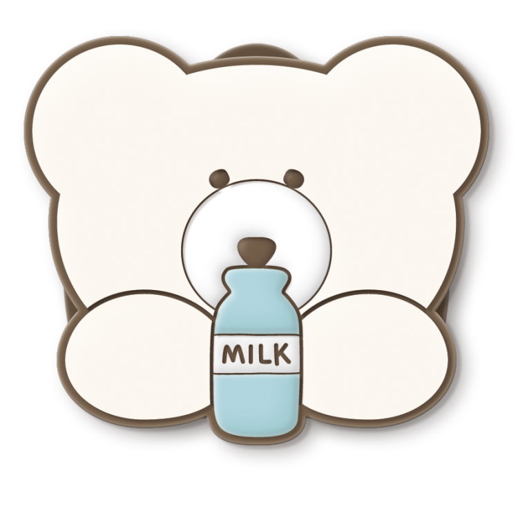 モコモカ グッズ ラバークリップ クリーム 698790