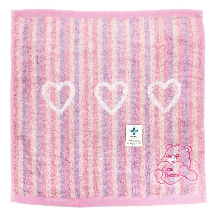 ケアベア ウォッシュタオル ケアベアハート ハンドタオル かわいい 782608