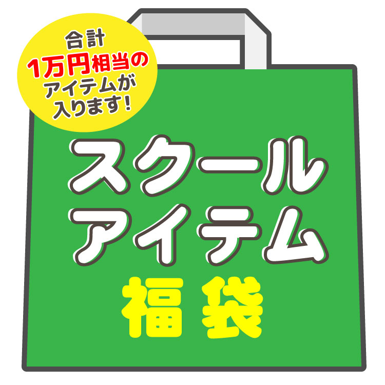 3980 福袋 スクールアイテム福袋 文房具 学用品 ランチグッズ 女の子 小学生 かわいい 【お1人様2点限り】【ラッピング不可】