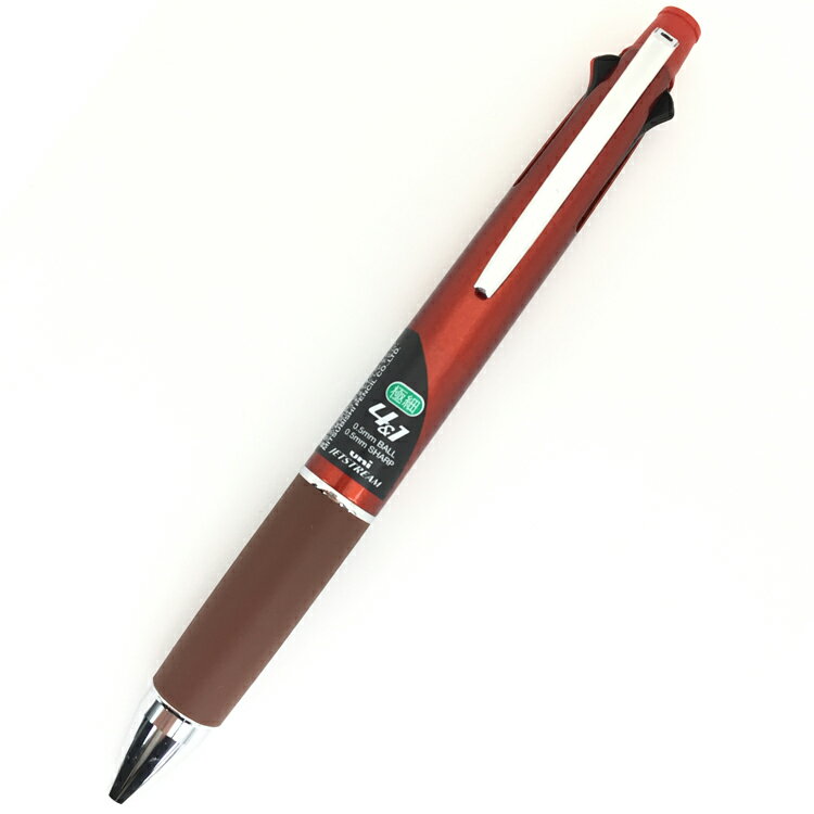 三菱鉛筆 MSXE510005 ジェットストリーム 4&1 ブラッドオレンジ 多機能ペン 極細 uni