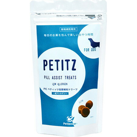 【ネコポス 送料込】 株式会社QIX ペティエンス PE ペティッツ 投薬補助トリーツ 低アレルゲン 32粒のサムネイル