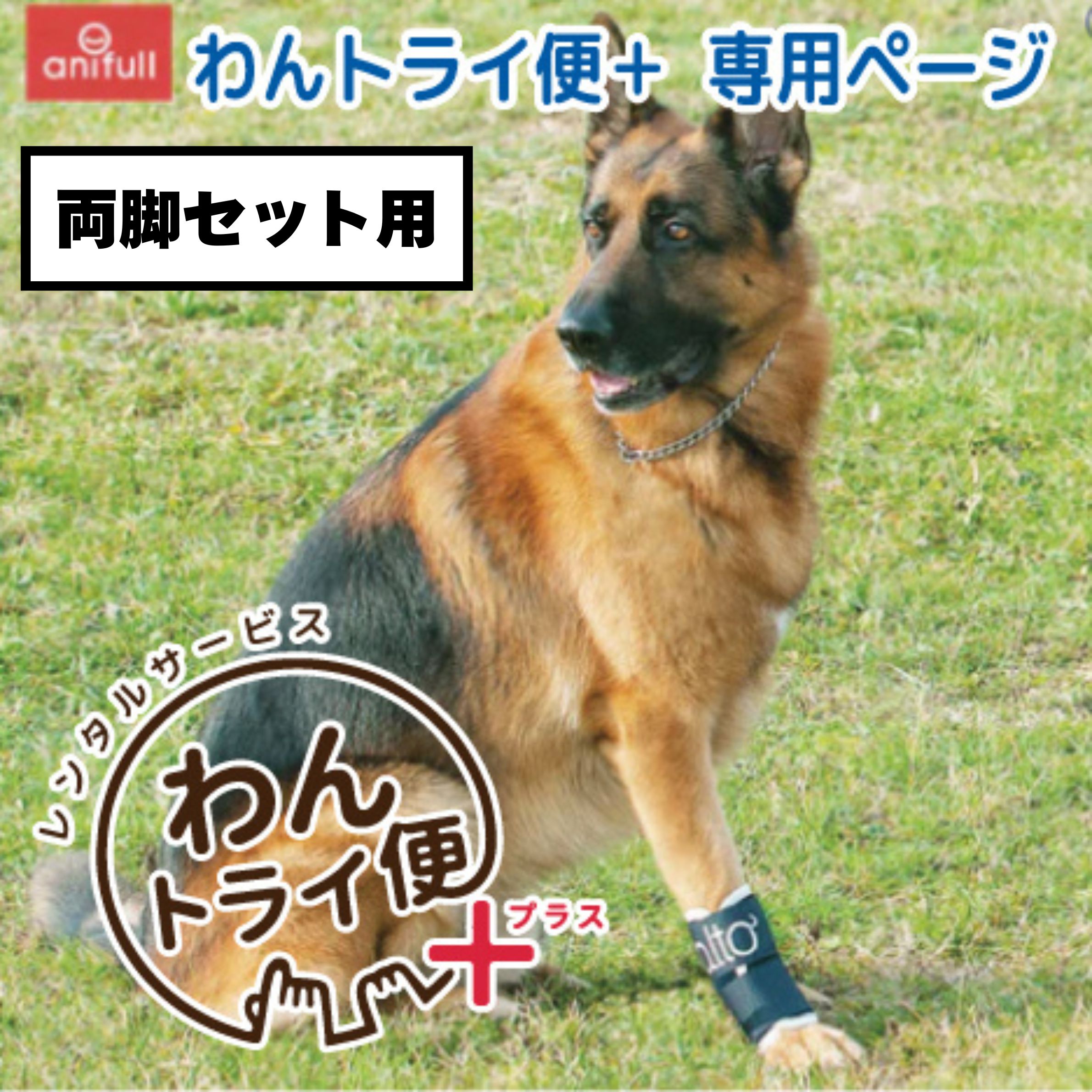 【anifull 公式】【レンタルサービスわんトライ便+】【両脚セット用】BT JOINT (手首サポーター) 愛犬の手首のサポート 犬用サポーター 送料込 犬用 小型犬 中型犬 大型犬 手根関節 手首 前足 前肢 固定 制限 歩行補助 手根関節サポーター 手首サポーター XS S M L