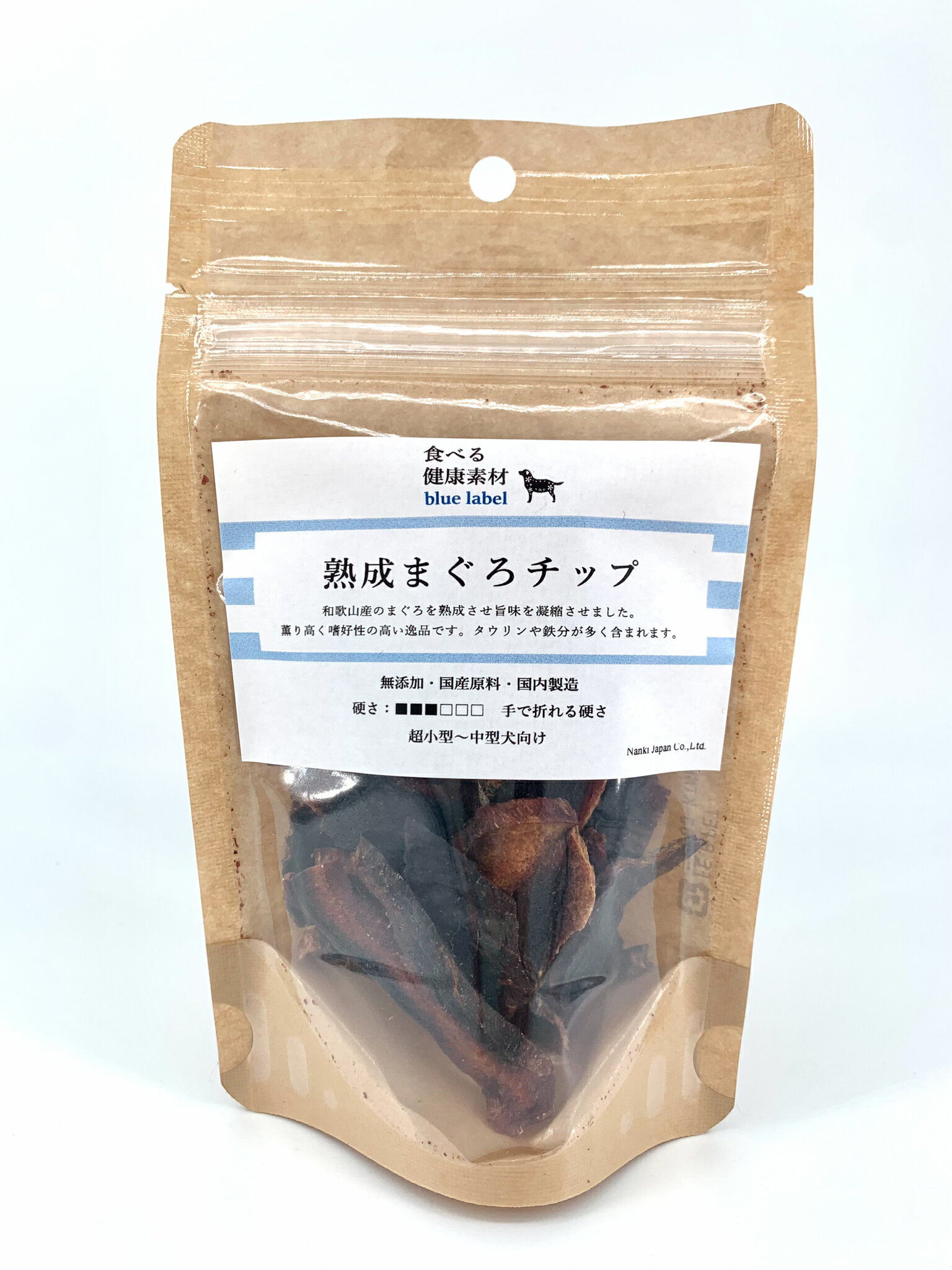 和歌山県 那智勝浦産 熟成まぐろチップ 30g 食べる健康素材 鮪 無添加 犬 いぬ おやつ 国内製造 Nanki Japan 2