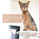 【コーナーステップ 白】animacolle キャットウォーク キャットステップ キャットタワー 賃貸 正規店 日本製 安全 壁付け 棚板 省スペース 足場 猫 ねこ キャットロード 多頭飼い 大型猫 スリム コンパクト DIY 送料無料 あす楽 アニマコレ 人気 おしゃれ 柱 角