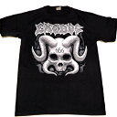 EXODUS エクソダスHORNED SKULL オフィシャル バンドTシャツ