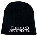 FLESHGOD APOCALYPSE フレッシュゴッド アポカリプスWHITE LOGO BEANIE オフィシャル ニットキャップ