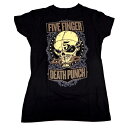 FIVE FINGER DEATH PUNCH ファイヴフィンガーデスパンチORNATE Babydoll オフィシャル レディースバンドTシャツ