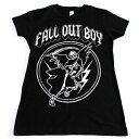 FALL OUT BOY フォール アウト ボーイFLYING REAPER JUNIORS オフィシャル レディースバンドTシャツ