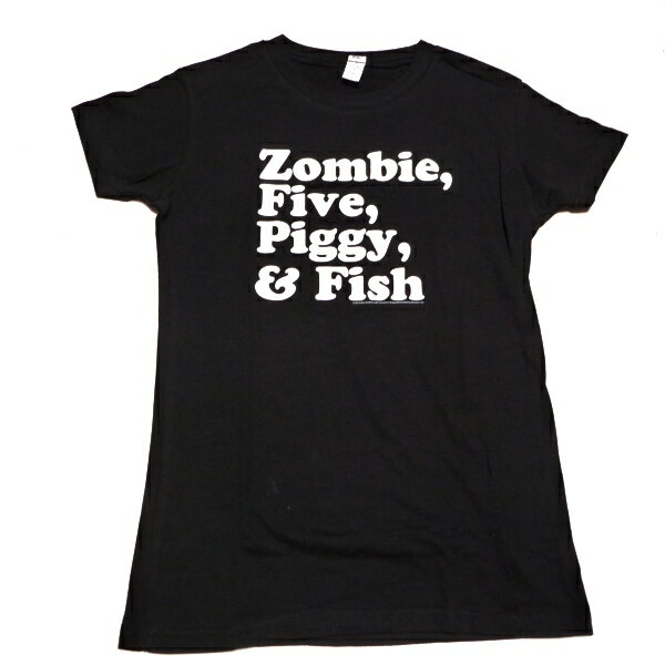 ROB ZOMBIE ロブゾンビFIVE PIGGY & FISH レディース オフィシャル バンドTシャツ