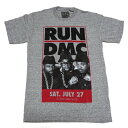 RUN DMC ラン ディー エム シーVINTAGE TOUR MENS TRI-BLENDオフィシャル バンドTシャツ