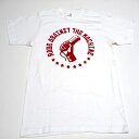 RAGE AGAINST THE MACHINE レイジアゲインストザマシーンMIC FIST WHITE オフィシャル バンドTシャツ