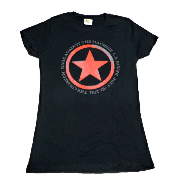 RAGE AGAINST THE MACHINE レイジアゲインストザマシーンCIRCLE STAR GIRLS T オフィシャル レディースバンドTシャツ