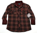 ROCK ROLL N SOUL ロックロールンソウル'DON'T TAKE YOUR GUNS TO TOWN' FLANNEL IN BROWNメンズ長袖 フランネルシャツ