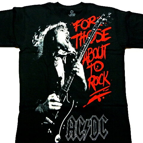 /AC/DC エーシーディーシーTHOSE ABOUT TO ROCK オフィシャル バンドTシャツ 2枚までメール便対応可 / あす楽対応