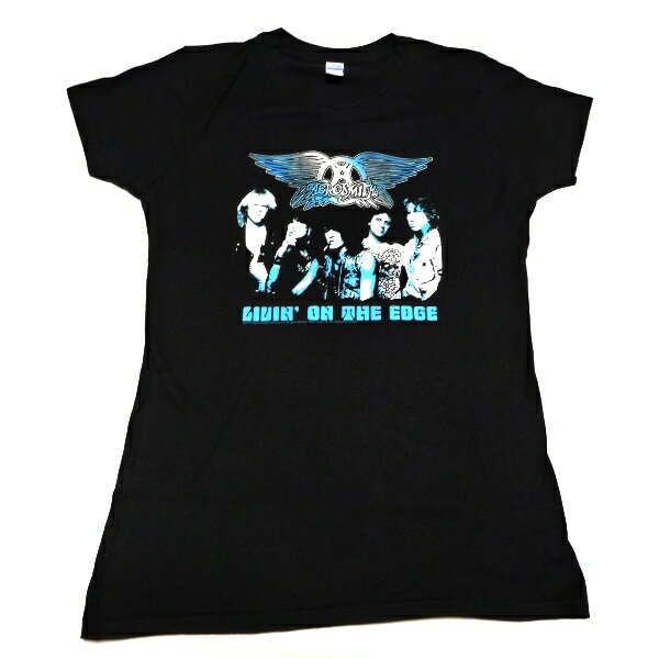 AEROSMITH エアロスミスGROUP Babydoll オフィシャル レディース バンドTシャツ