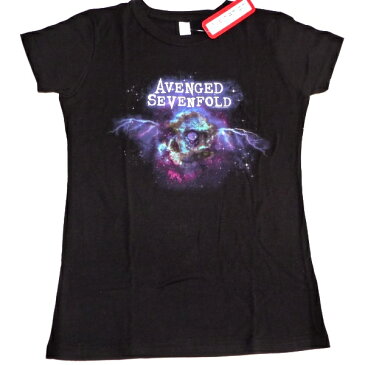 ☆☆☆【2枚までメール便対応可】AVENGED SEVENFOLD アヴェンジド・セヴンフォールドFACE Babydoll レディースオフィシャル バンドTシャツ【あす楽対応】